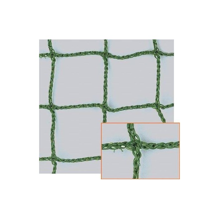 Rete separazione campo tennis in polietilene colore verde maglia 45x45mm ART 7549