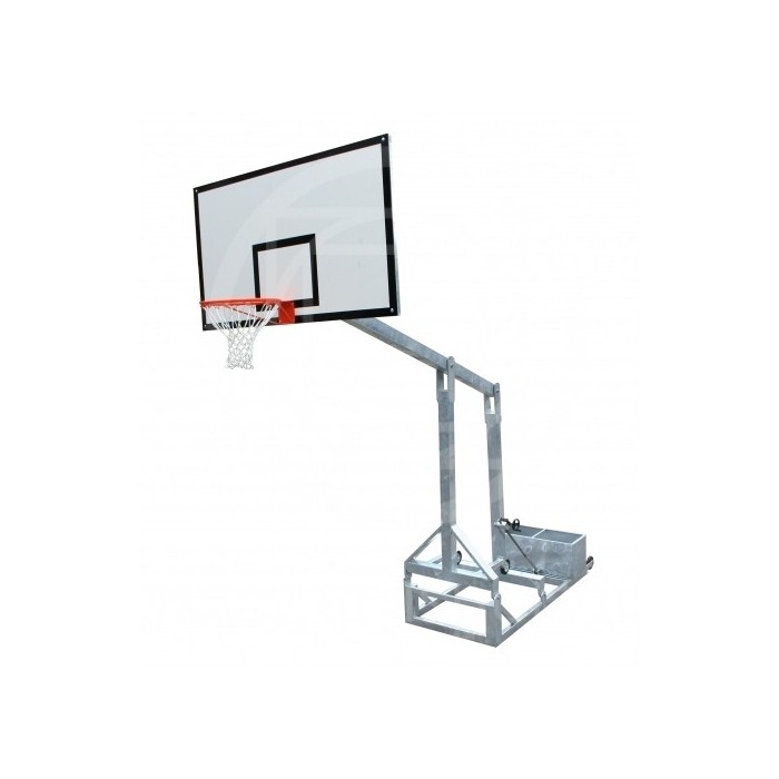 Impianto basket richiudibile movimentazione a cremagliera da esterno Art. B650-2