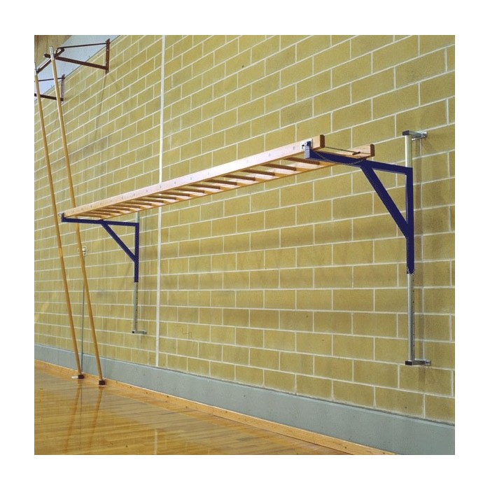Scala orizzontale Sport System da fissare a parete, lunghezza mt 5, graduabile in altezza Art. S01060