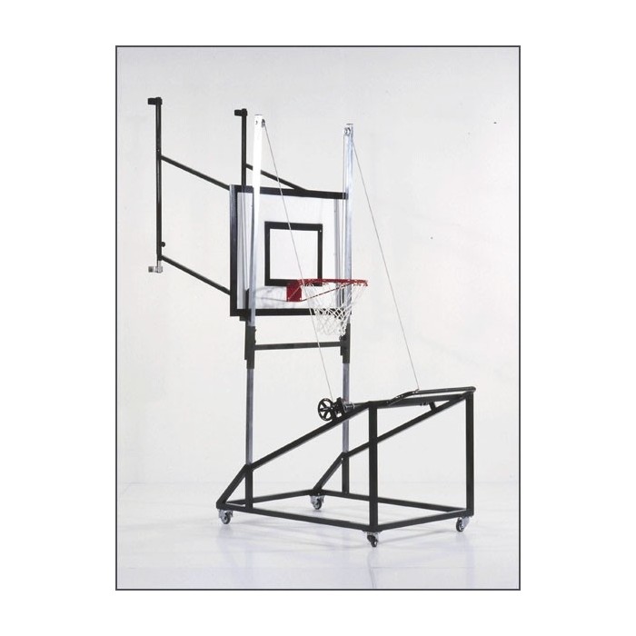 Coppia strutture minibasket in acciaio verniciato agganciabili a tabellone basket Art. S04161