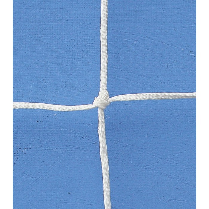 Coppia reti calcio ridotto cm 600x200 in polietilene diametro mm 3,5 con nodo maglia cm 14x14 Art. S04366
