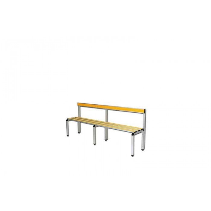 Panchina 2m Seduta Schienale Struttura Alluminio Anodizzato Art S07356
