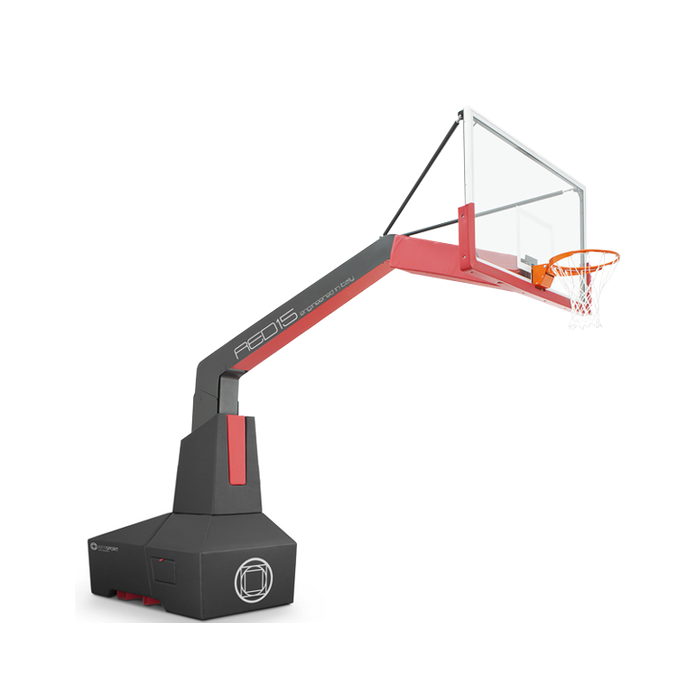 Impianto basket art. RED15 certificato FIBA sbalzo cm.330