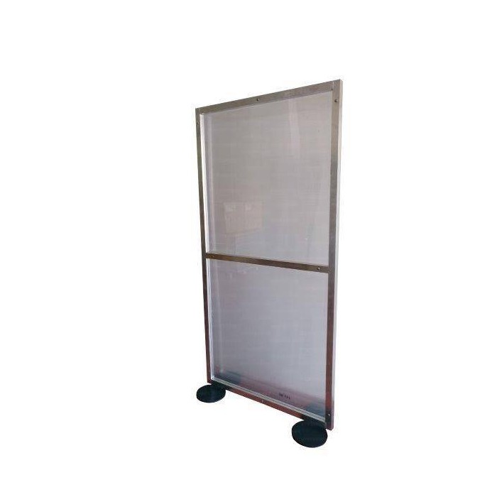Barriera divisoria mobile modulare 100x200 semitrasparente art. CVD101VIV