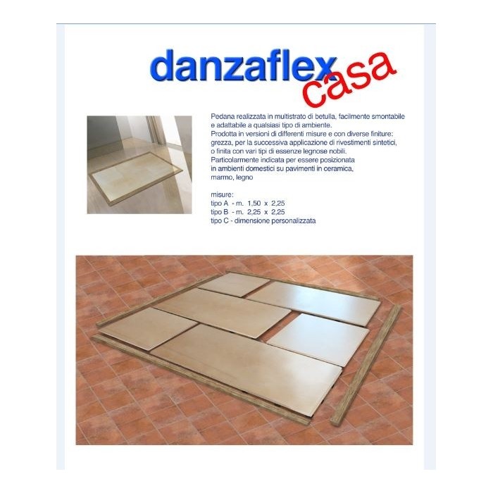 Pavimentazione Danzaflex casa pedana mt 3x1.50