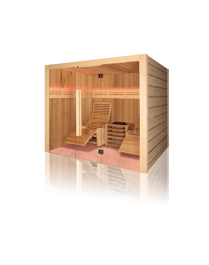 Sauna a Vapore Tradizionale Finlandese Mod. Alto Vap La Sauna Comfort