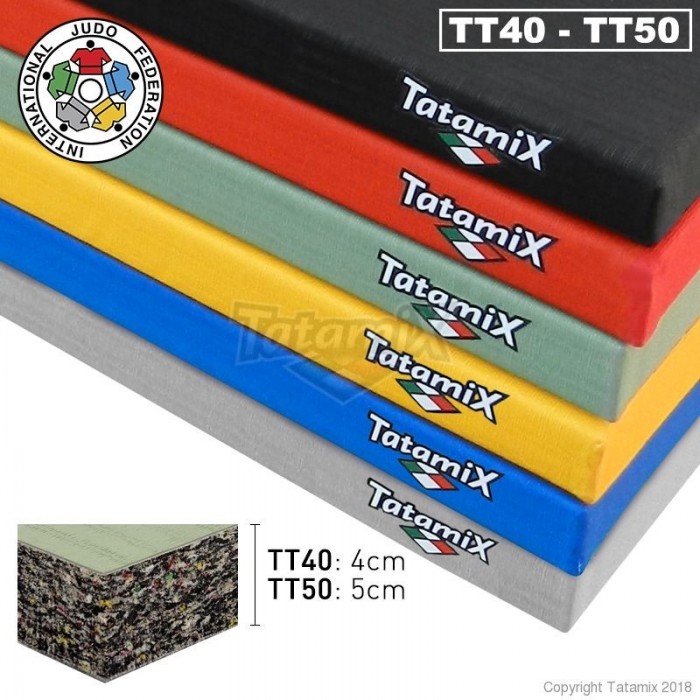 Tatami Tradizionale TT50 PVC 200x100x5cm PU Giallo Peso 25 Kg
