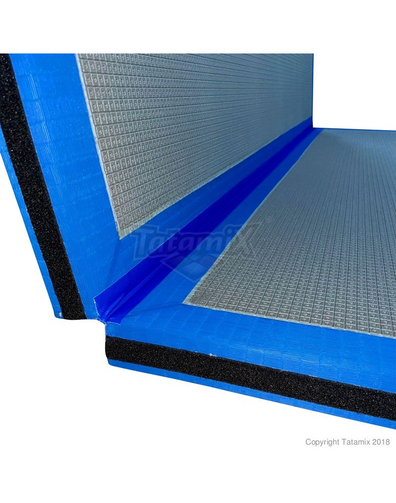 Tatami Pieghevole PV50 200x200x5cm PU+PE PVC Blu
