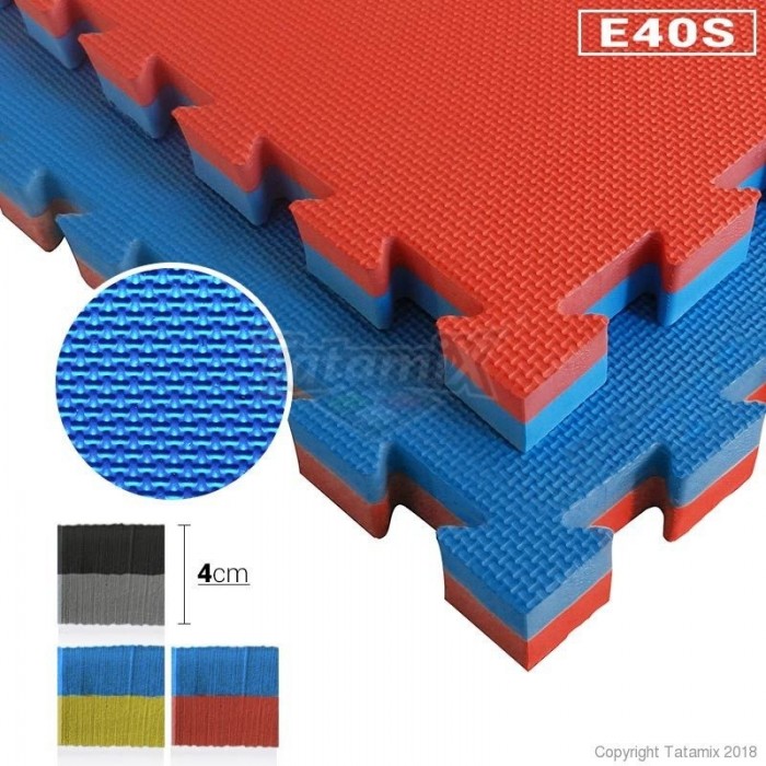 Tatami E40S Multidiscipline Eva 100x100x4cm Rosso-Blu Quantità Minima Per La Vendita 6 Moduli