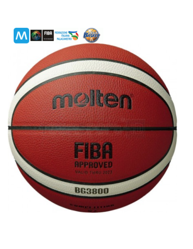 Pallone basket Molten B7G3800 bgm7 in pelle sintetica appr Fiba ART4125-1