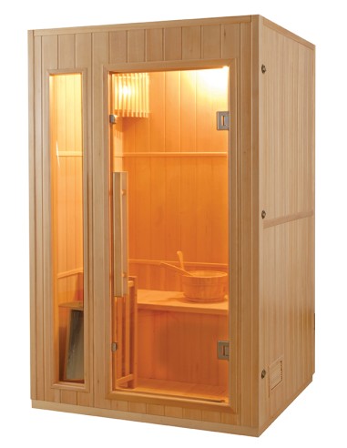 Sauna a vapore Finlandese mod. ZEN - 2 posti Pacchetto completo - Pacchetto completo 3,5kW