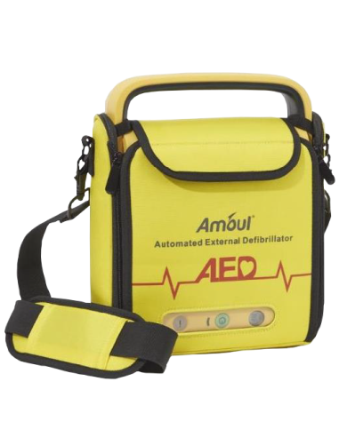 Defibrillatore semiautomatico esterno I3 con elettrodi, borsa trasporto e kit accessori di rianimazione