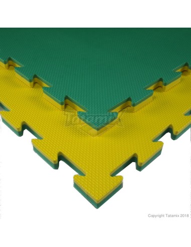 Tatami E30S Multidiscipline Eva Giallo-Verde 100x100x3cm Quantità Minima Per La Vendita 9 Moduli