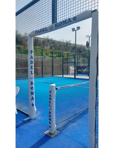 Protezioni campi Padel Antinfortunistiche set completo per 1 campo pali rete tondi