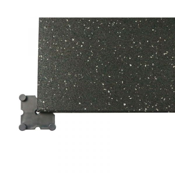 Pavimentazione Toorx anti-trauma 20mm con interlocking system gomma riciclata nera + 15% EPDM grigio - doppio strato PANT-23
