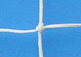 Coppia Rete Regolamentare Pallanuoto maglia QUADRA DA 100x4,5mm con tenda ammortizzatrice Art 175