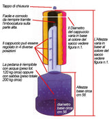 Sacco Fit Boxe Tradizionale Big cappuccio 110x40 art. 992804