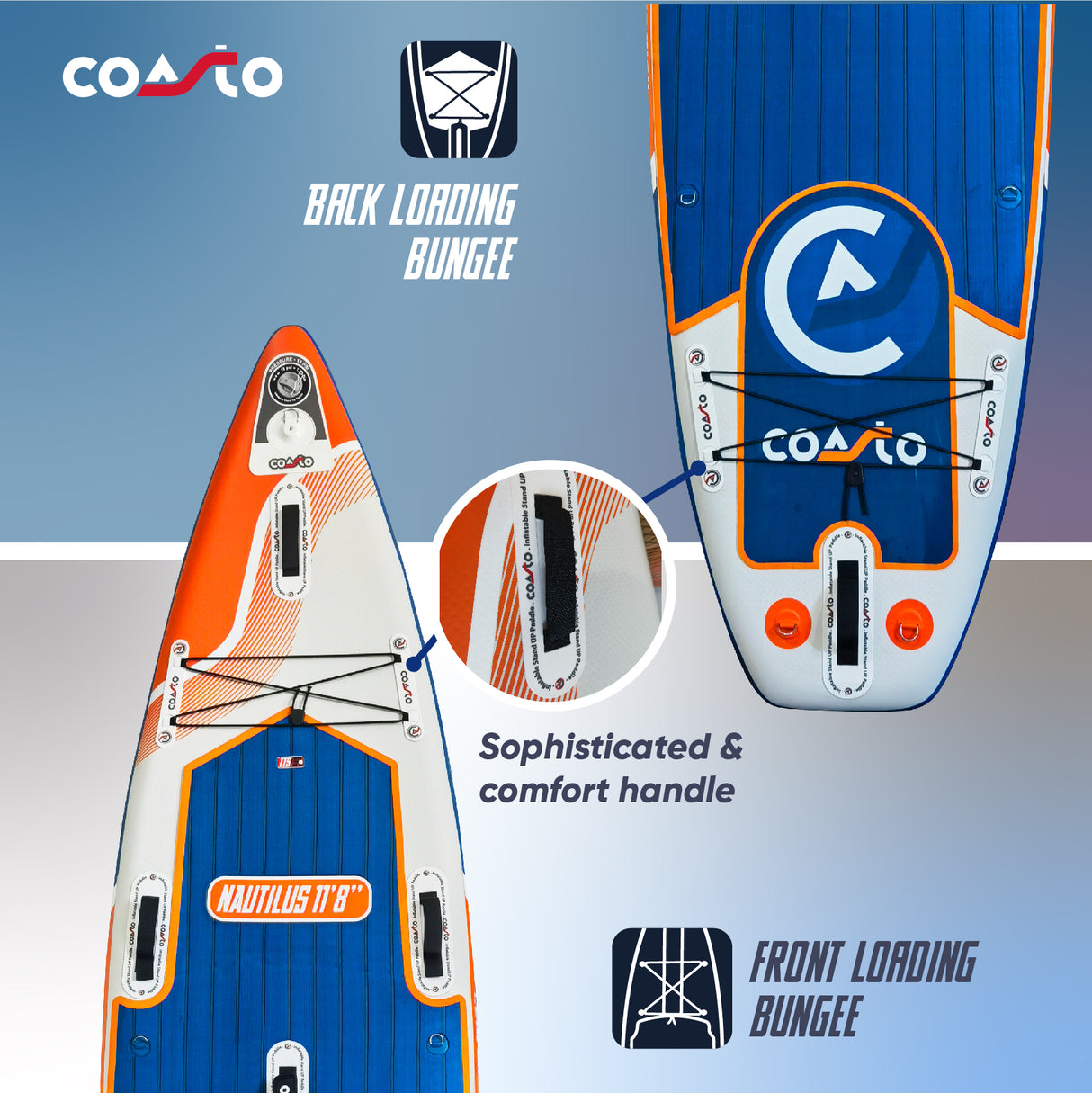 Tavola da SUP / PADDLEBOARD Coasto Nautilus 11'8  sport Nautico Cod. PB-CNAU118B