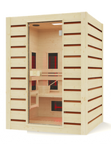 Sauna Holl's Hybrid Combi Infrarosso E Vapore 2 posti Doppia Tecnologia Fornello da 3,5 kW HL-HC02PK