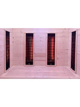 Sauna Holl's Hybrid Combi Infrarosso E Vapore 2 posti Doppia Tecnologia Fornello da 3,5 kW HL-HC02PK