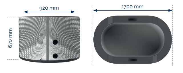 NetSpa Järvi Kit refrigerante per vasca di ghiaccio incluso 3-40°C  Wellness