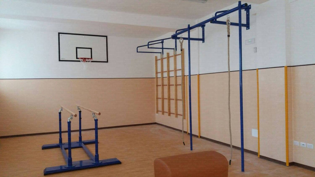 Palco Di Salita: 2 Pertiche In Acciaio E 2 Funi Alt 5m Art. 1390