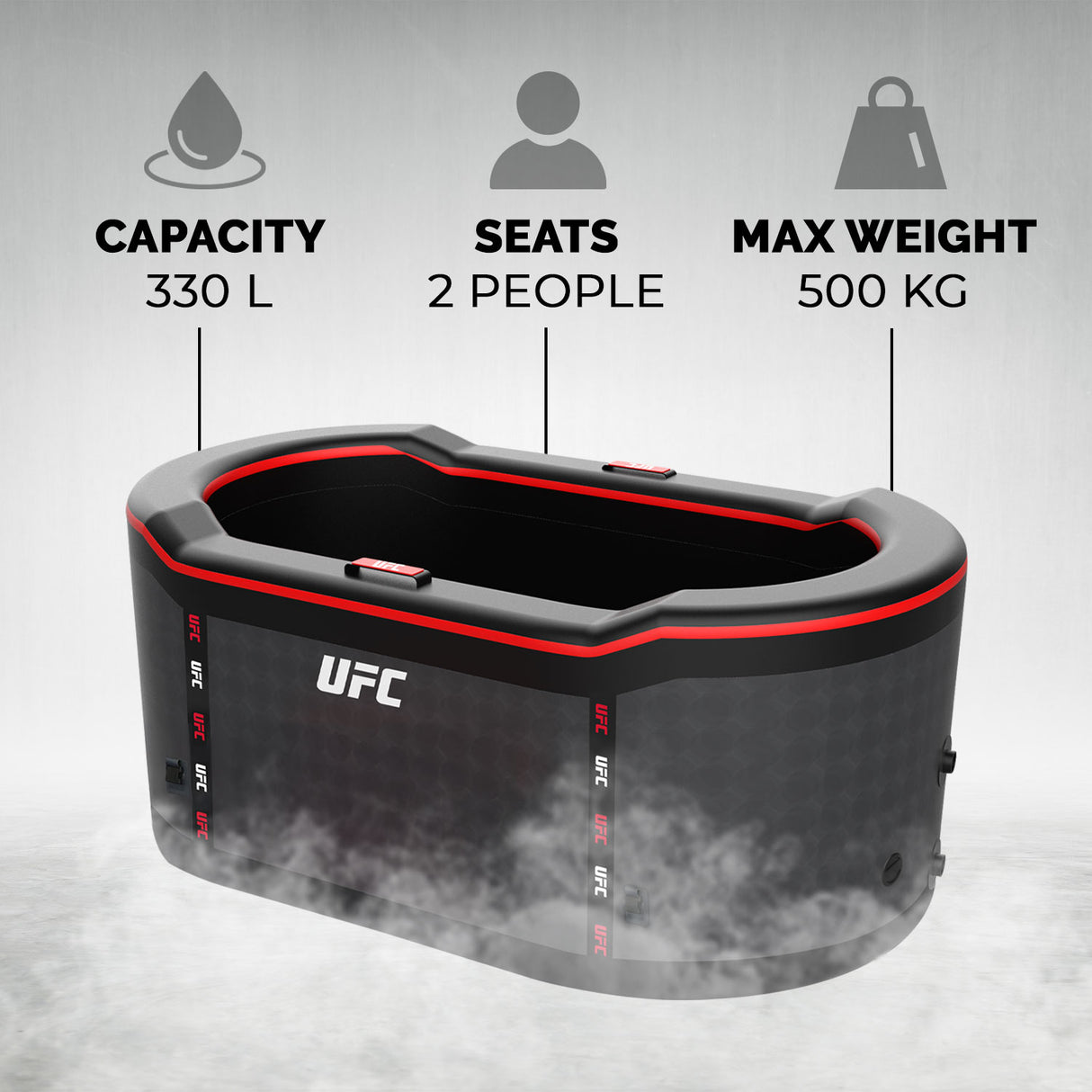 Bagno di ghiaccio Netspa Duo x UFC - Innovazione per il recupero UFC IceBath Cod. SP-UFC301