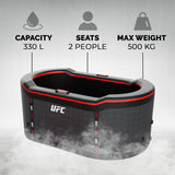Bagno di ghiaccio Netspa Duo x UFC - Innovazione per il recupero UFC IceBath Cod. SP-UFC301