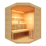 Sense Angular Sauna tradizionale a 3 posti STUFA DA 4.5kw DISPONIBILE DAL 08/06/2026 COD. SN-SENSE-3CPK