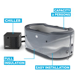 NetSpa Järvi Kit refrigerante per vasca di ghiaccio incluso 3-40°C  Wellness