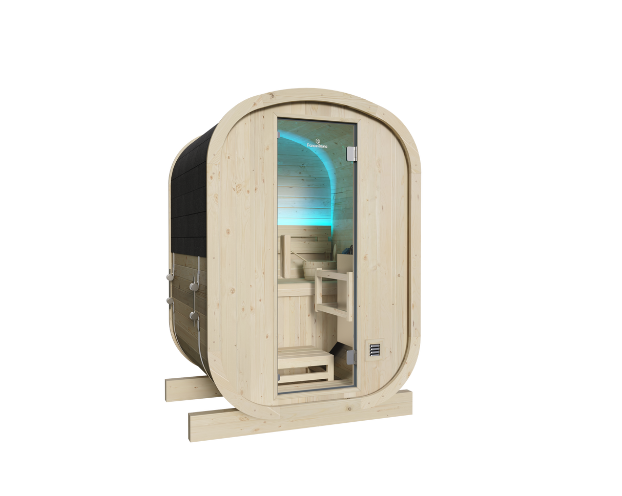 Sauna Gaïa/Gaia Urban - Spruce FS Con stufa e pietre incluse Cod. SN-B130EPK