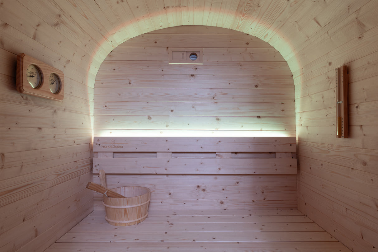 Sauna Gaïa/Gaia Urban - Spruce FS Con stufa e pietre incluse Cod. SN-B130EPK