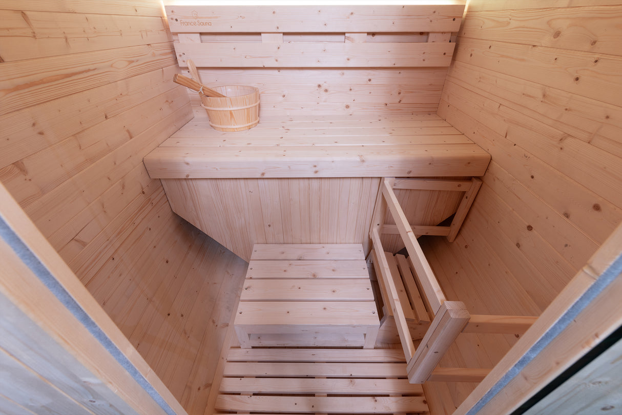 Sauna Gaïa/Gaia Urban - Spruce FS Con stufa e pietre incluse Cod. SN-B130EPK