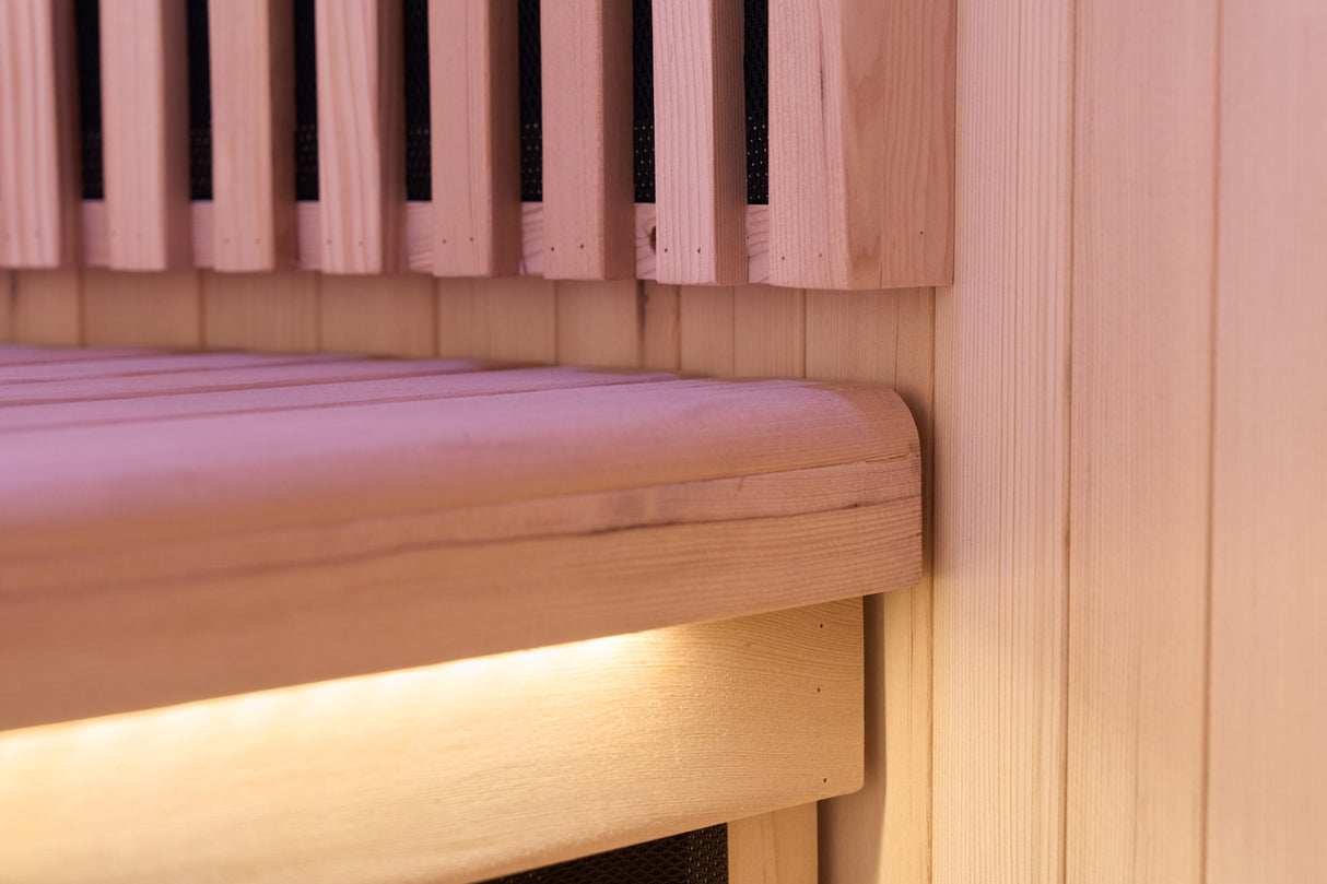 Sauna a infrarossi MOON, 2 posti, colore legno LUNA Costo, Spedizione e Preventivo su richiesta! HL-MOON2 Colore LEGNO Disponibile dal 04/06/2026