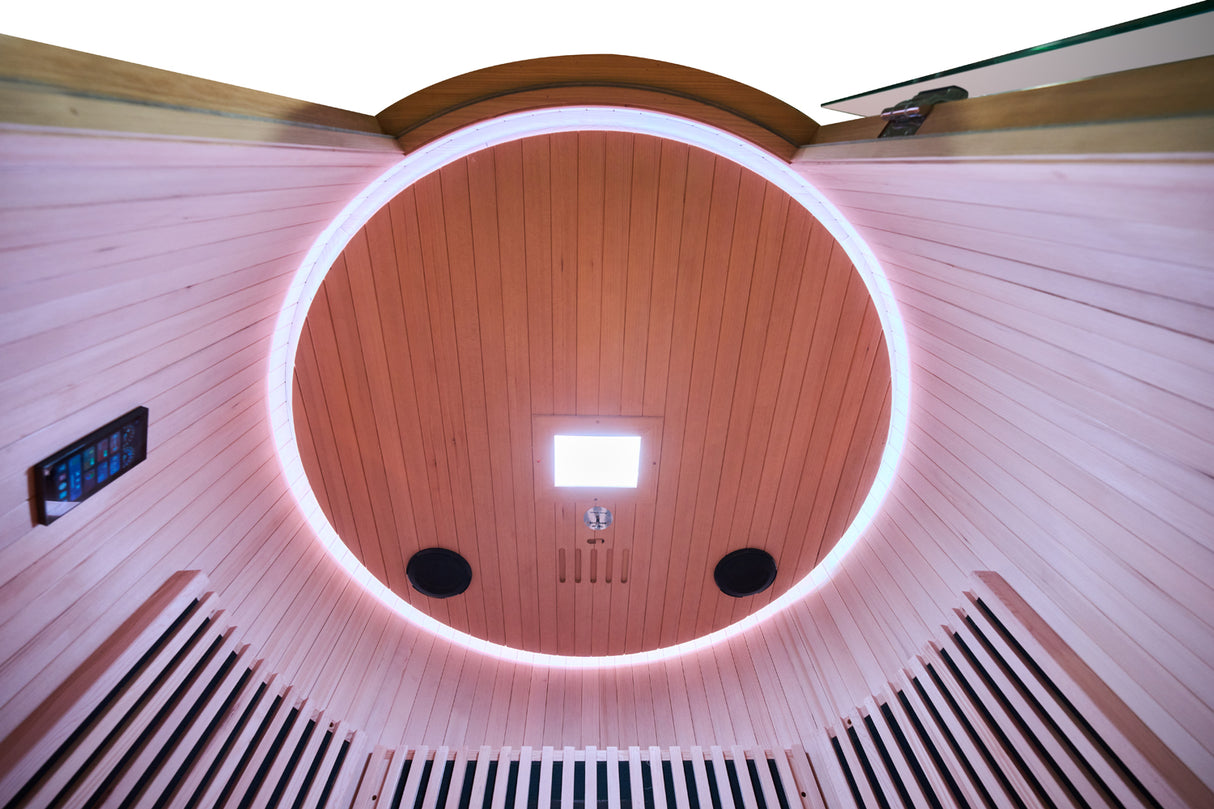Sauna a infrarossi MOON, 2 posti, colore legno LUNA Costo, Spedizione e Preventivo su richiesta! HL-MOON2 Colore LEGNO Disponibile dal 04/06/2026