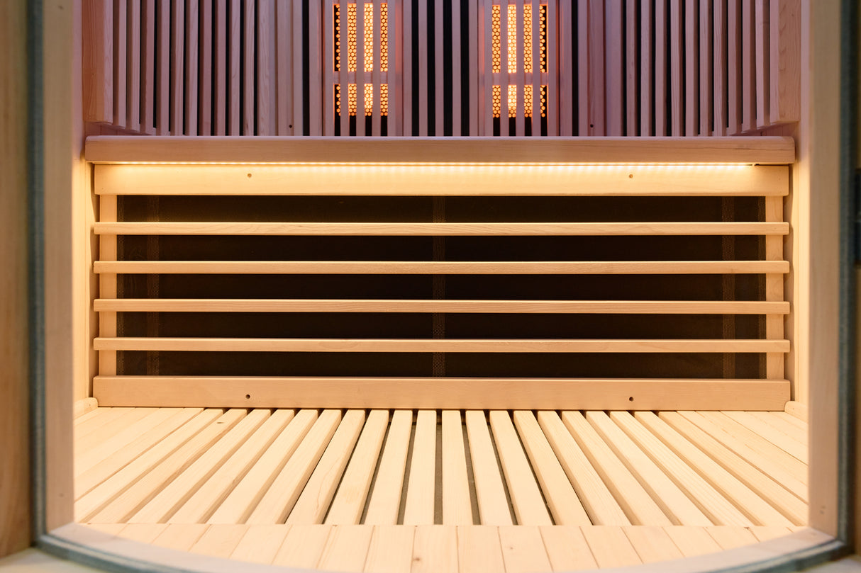 Sauna a infrarossi MOON, 2 posti, colore legno LUNA Costo, Spedizione e Preventivo su richiesta! HL-MOON2 Colore LEGNO Disponibile dal 04/06/2026