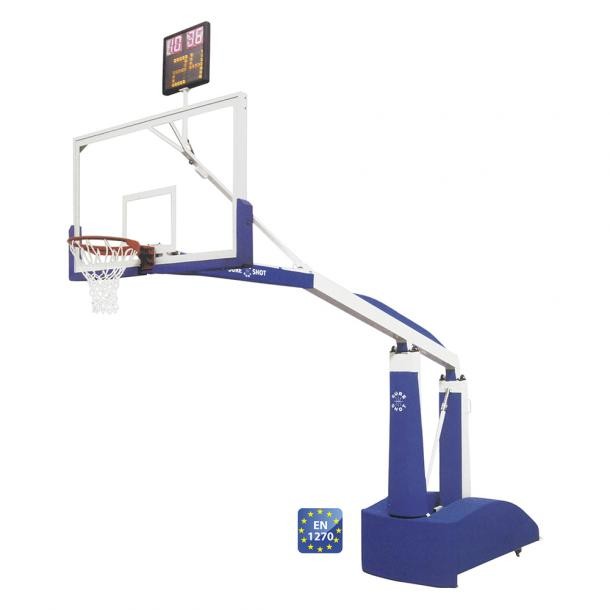 IMPIANTO BASKET FIBA OLEODINAMICO sbalzo cm 330 MANUALE ART.2410A