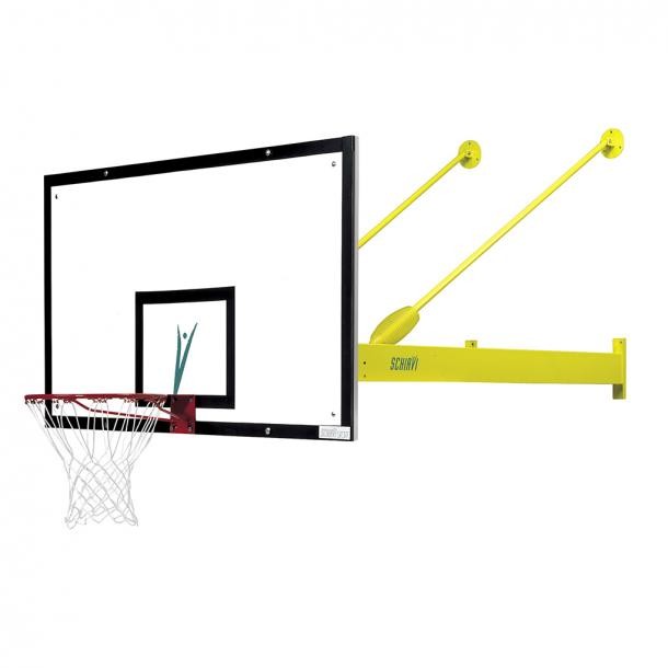 Impianto basket completo fisso a parete sbalzo 210-240 cm Art 2431