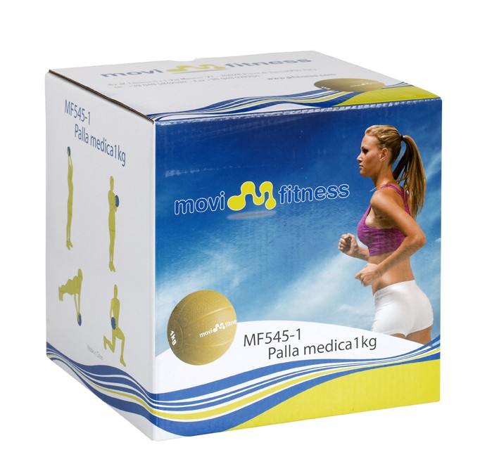 PALLA MEDICA IN GOMMA MOVI FITNESS MF545-1 KG1