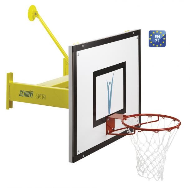 IMPIANTO MINIBASKET FISSO A PARETE SCH ART.2435