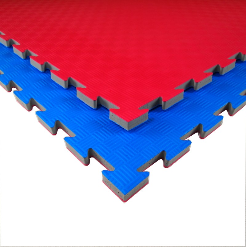 Tatami Incastro Taekwondo T20X Da 2cm Rosso-Blu Quantità Minima Per La Vendita 8 Moduli