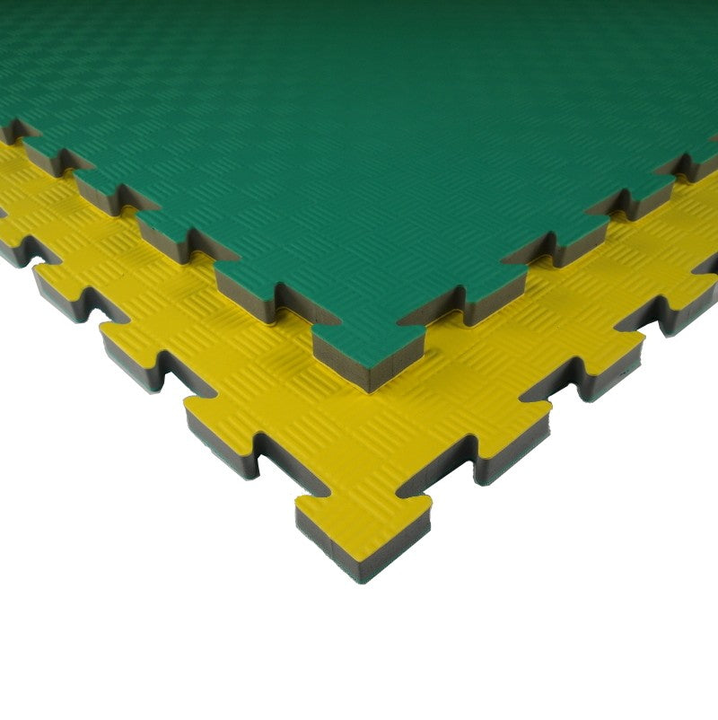 Tatami Incastro Taekwondo T20X Da 2cm Giallo-Verde Quantità Minima Per La Vendita 8 Moduli