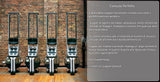 Vogatore Water Rower M1 Hi Rise Seduta Alta Struttura Acciaio Tubolare