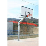 Impianto basket monotubolare sbalzo da 220cm per esterno Art.B651-2S fuori produzione