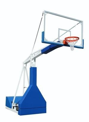 Impianto basket oleodinamico elettrico Art B901 tabelloni cristallo sbalzo  cm 230