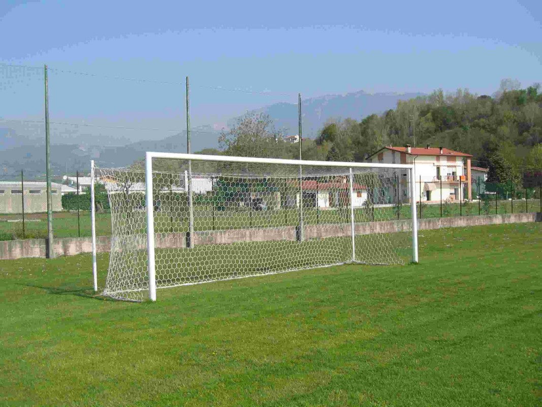 Coppia Porte Calcio In Alluminio Mt. 7,32x2,44 Art. F735Ps Porte Con Traversa In Due Segmenti