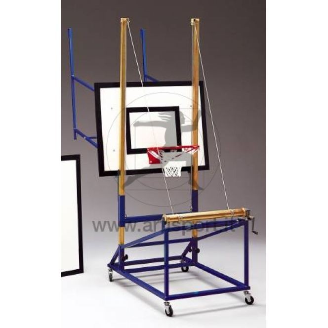 Coppia tabelloni + struttura per minibasket applicabile a qualsiasi tipo di impianto pallacanestro Art. B667