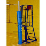 COPPIA PROTEZIONI IMBOTTITE V 730 Q gomma espansa spessore cm.5, SAGOMATA CIRCOLARE , RIVESTIMENTO PVC