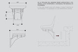 Mensola fronte gradone per scocche  in PA compatibile M90 - M2003 - M2004 - M2009 - M2010