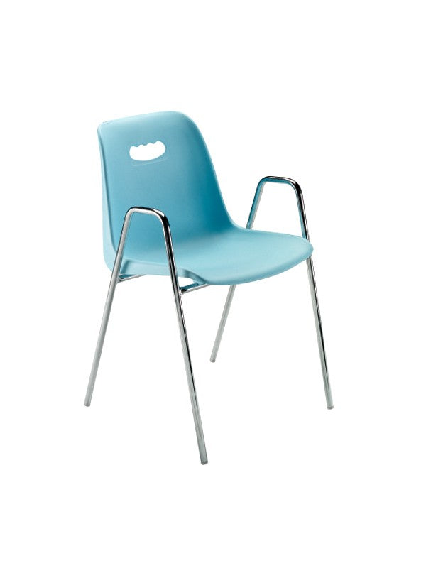 Scocca con schienale per tribuna e sedie OM D18 D18 ignifuga Blu R5017